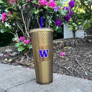 Starbucks Studded Gold University of Washington Tumbler 24oz